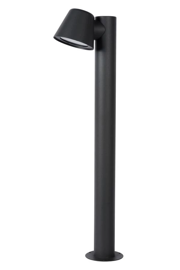Lucide DINGO-LED - Sokkellamp - LED Dimb. - GU10 - 1x5W 3000K - IP44 - Antraciet - uitgezet